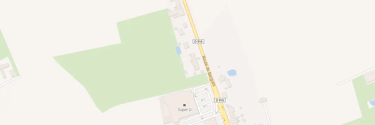 Plan du 861 Rte de Bergues à Wormhout