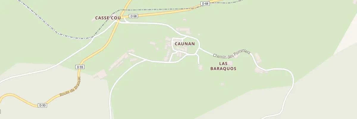 Plan du 12 Rue de Caunan à Cambounès