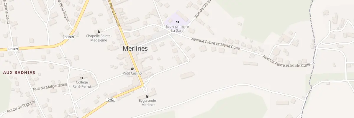 Plan du 4 Che Rebeyrol à Merlines