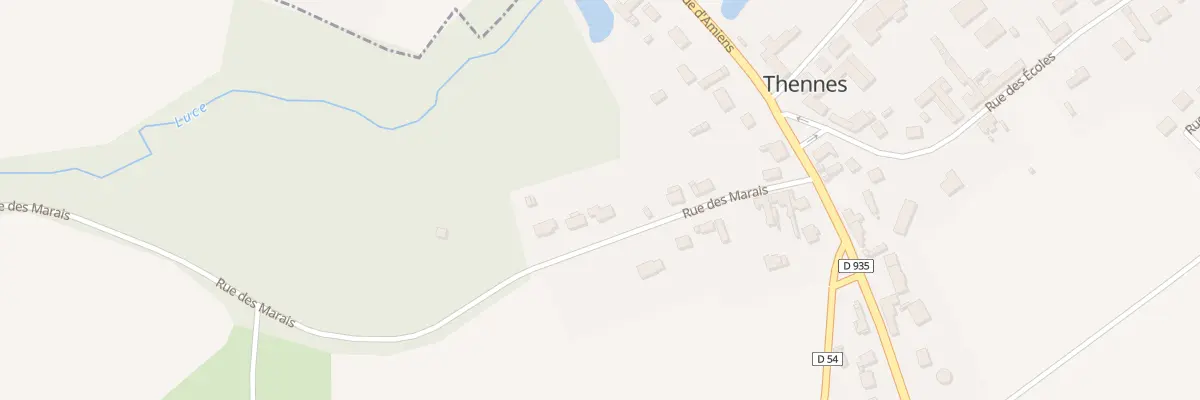 Plan du 3 Ruelle des Marais à Thennes