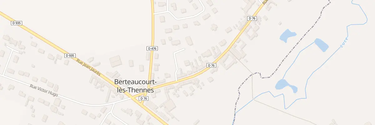 Plan du 9 Rue Jules Ferry à Berteaucourt-lès-Thennes