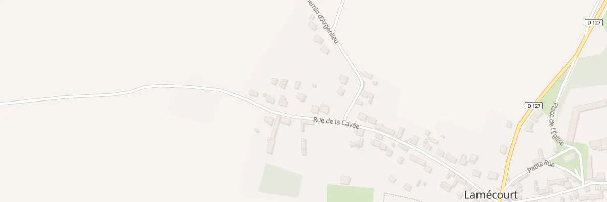 Plan du 26 Rue de la Cavée à Lamécourt