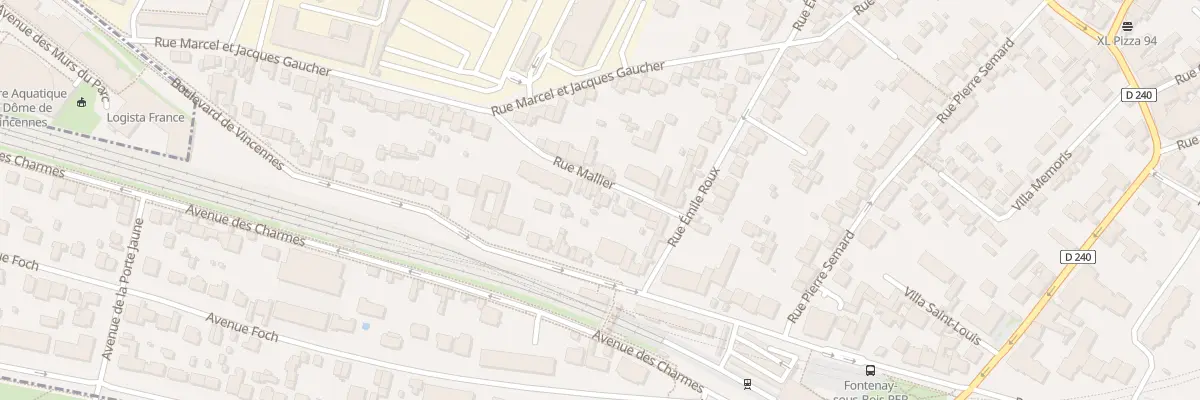 Plan du 11 Rue Mallier à Fontenay-sous-Bois