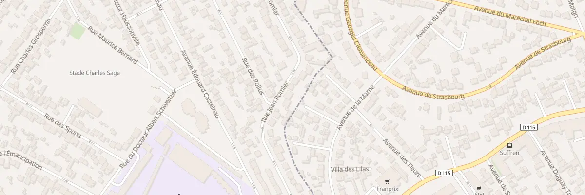 Plan du 45B Rue Jean Pomier à Drancy