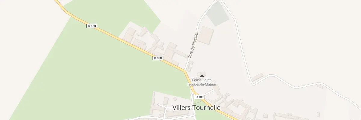 Plan du 5 Rue Saint Jacques à Villers-Tournelle