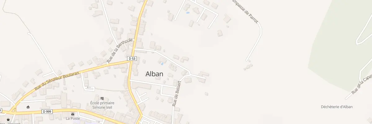 Plan du 11 Rue de Belsert à Alban