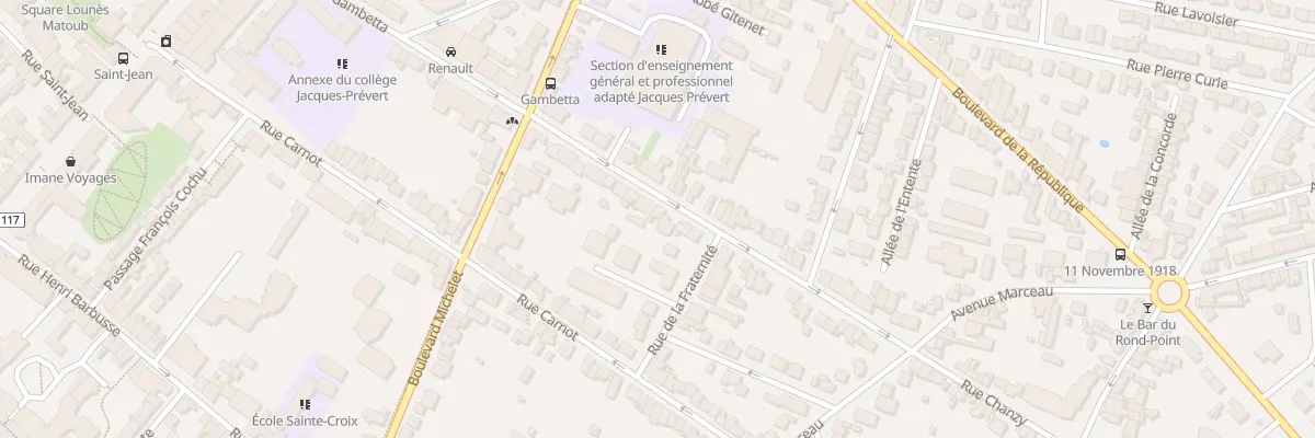 Plan du 60 Bd Gambetta à Noisy-le-Sec