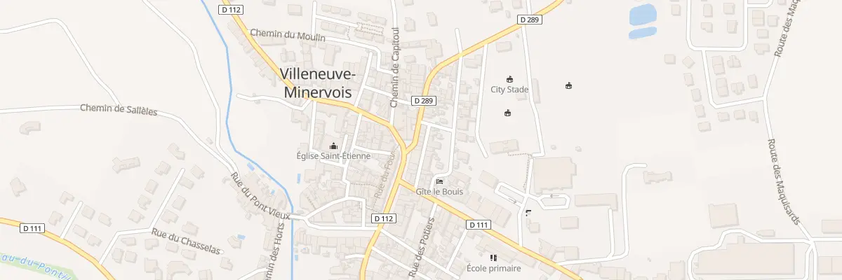 Plan du 2 Rue du Dolmen à Villeneuve-Minervois