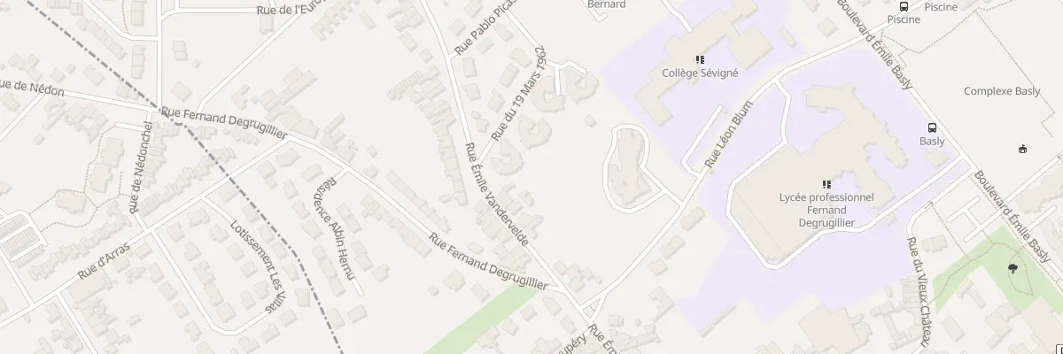 Plan du 46 Rue Emile Vandervelde à Auchel