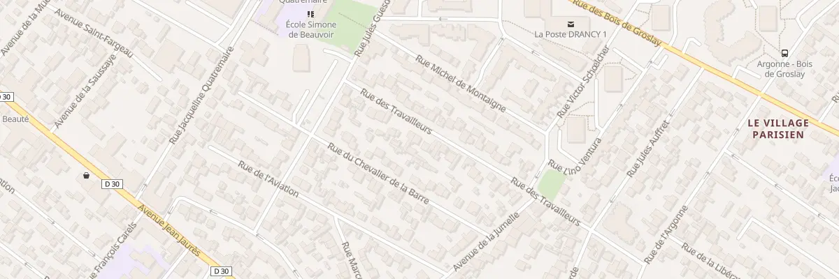 Plan du 22 Rue Des Travailleurs à Drancy