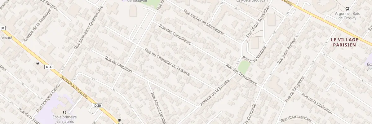Plan du 41 Rue Du Chevalier De La Barre à Drancy