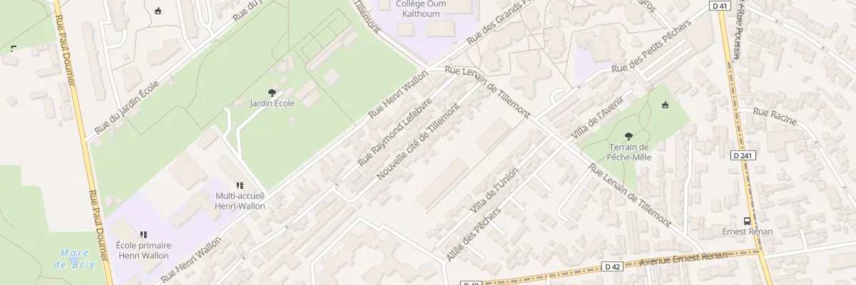 Plan du 11 Vc Nle Cite de Tillemont à Montreuil