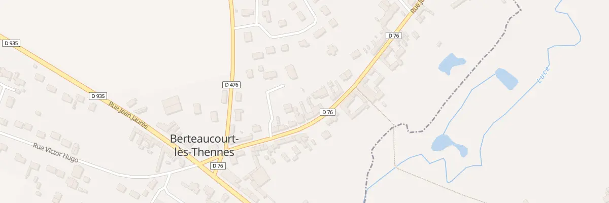 Plan du 13 Rue Jules Ferry à Berteaucourt-lès-Thennes