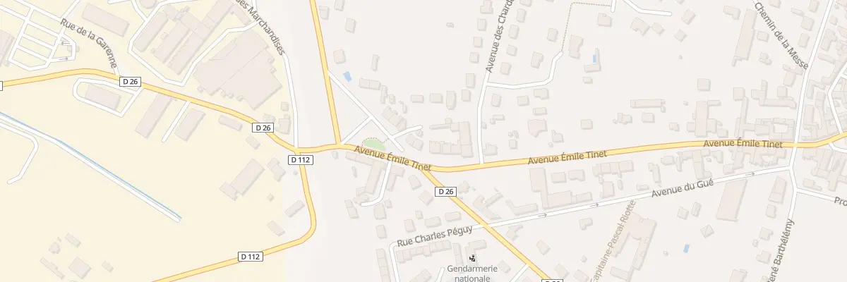 Plan du 42 Av Emile Tinet à Puiseaux
