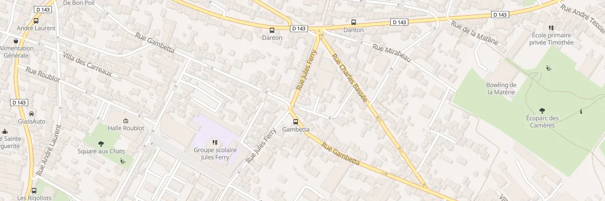 Plan du 50T Rue Jules Ferry à Fontenay-sous-Bois