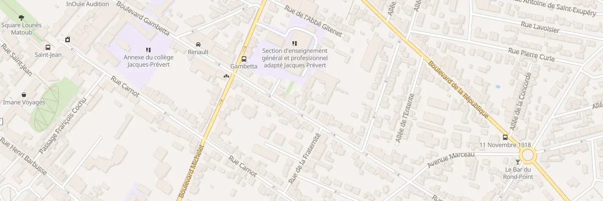 Plan du 53 Bd Gambetta à Noisy-le-Sec