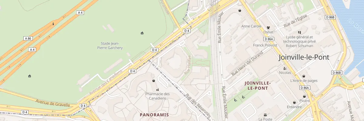 Plan du 12 Rue Halifax à Joinville-le-Pont