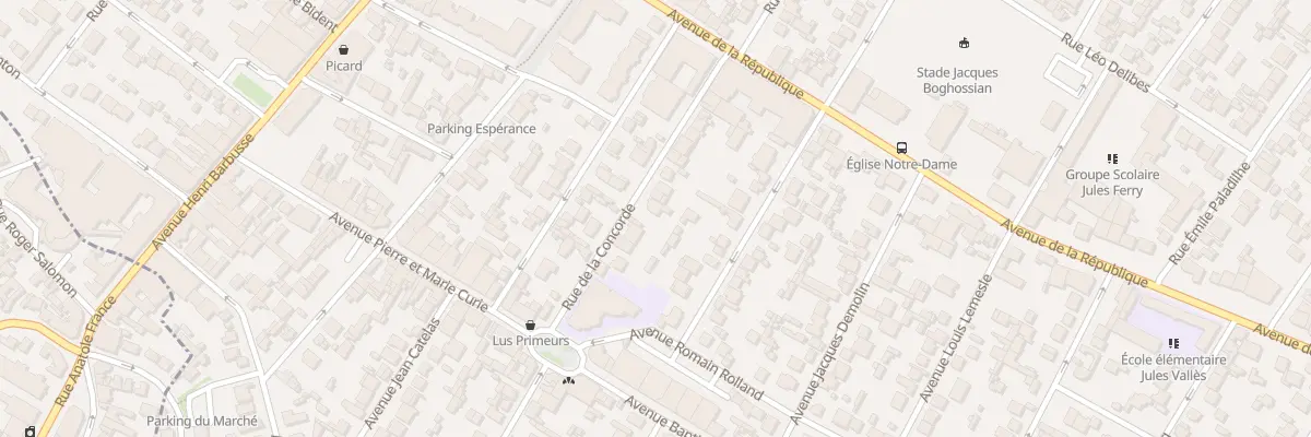 Plan du 14 Rue de la Concorde au Blanc-Mesnil