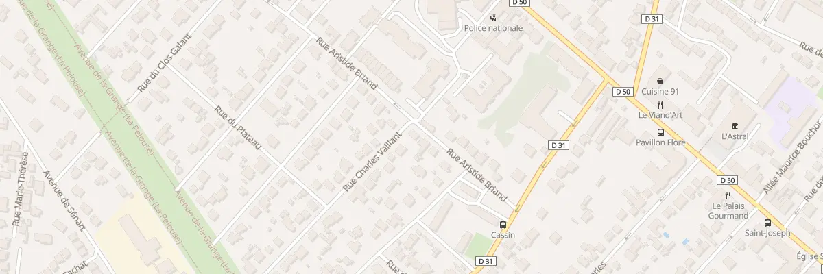 Plan du 84 Rue Aristide Briand à Montgeron