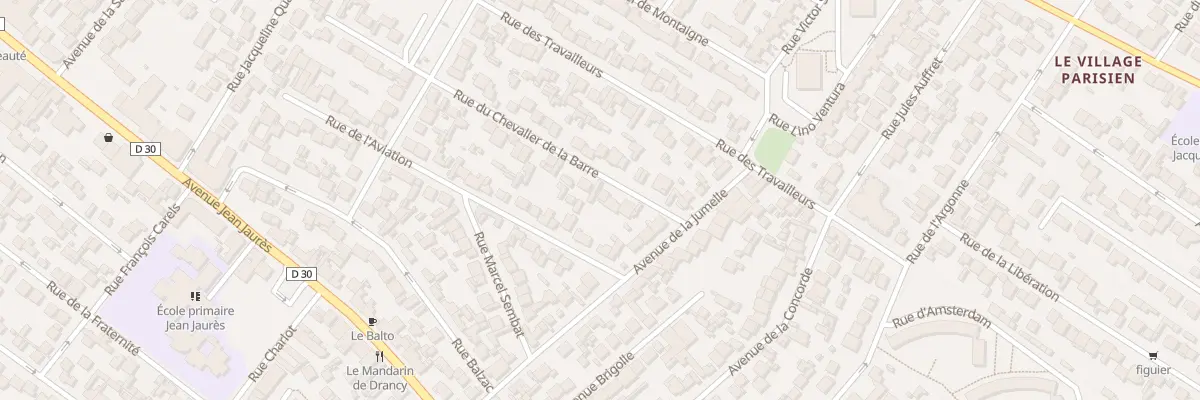Plan du 52 Rue Du Chevalier De La Barre à Drancy