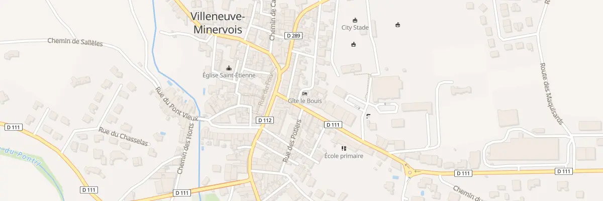 Plan du 7 Av du Jeu de Mail à Villeneuve-Minervois
