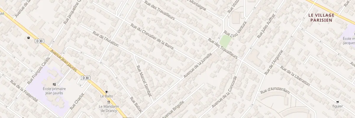 Plan du 56 Rue Du Chevalier De La Barre à Drancy