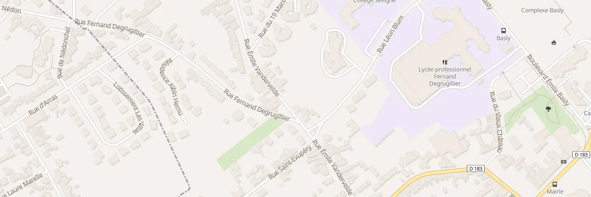 Plan du 36 Rue Emile Vandervelde à Auchel