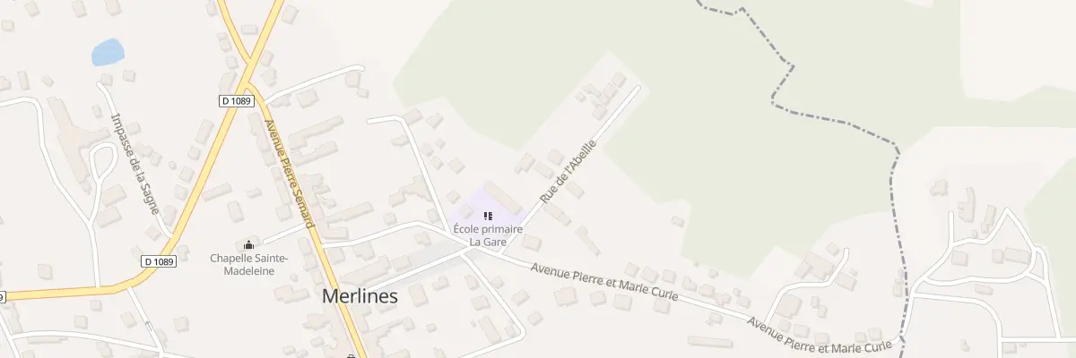 Plan du 1 Rue de l’Abeille à Merlines