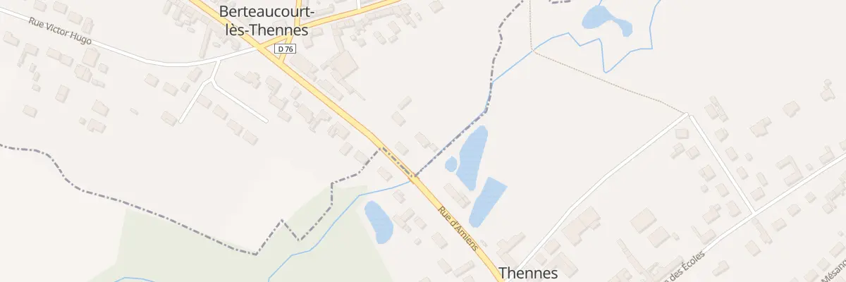 Plan du 2A Rue Jean Jaurès à Berteaucourt-lès-Thennes