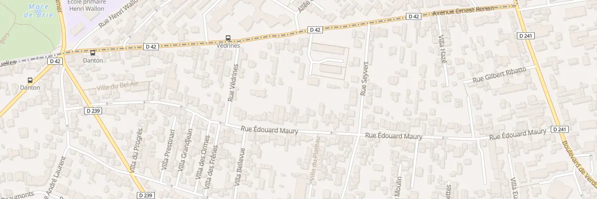 Plan du 110 Rue Édouard Maury à Fontenay-sous-Bois