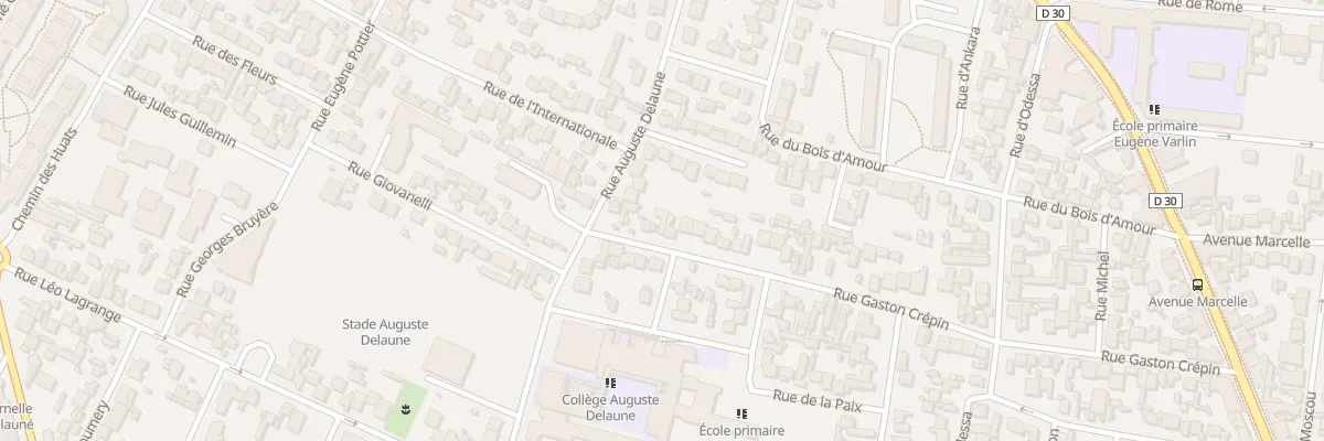 Plan du 74 Rue Gaston Crépin à Bobigny