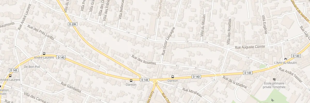 Plan du 50 Rue des Rosettes à Fontenay-sous-Bois