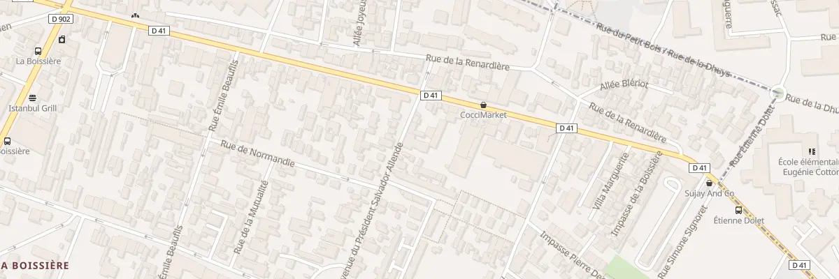 Plan du 172 Av Pdt Salvador Allende à Montreuil