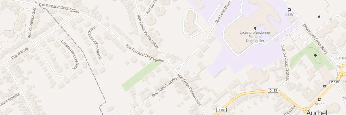 Plan du 32 Rue Emile Vandervelde à Auchel