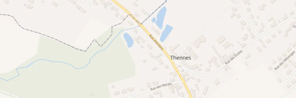 Plan du 5 Rue d’Amiens à Thennes