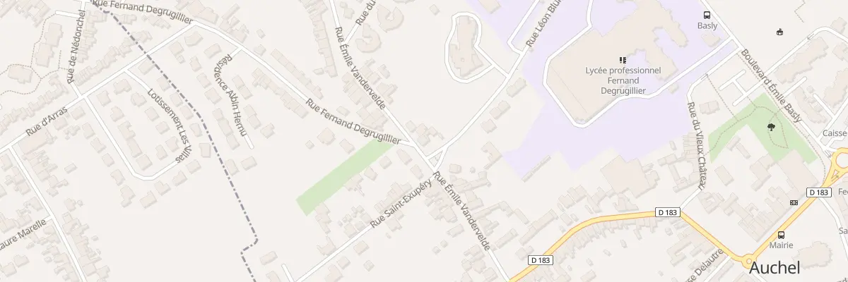 Plan du 30 Rue Emile Vandervelde à Auchel