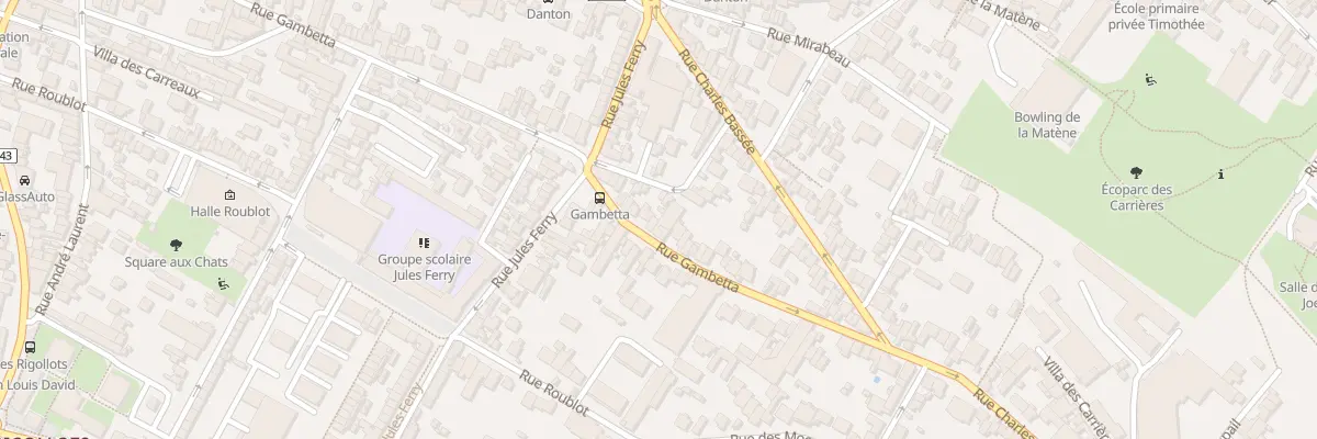 Plan du 50 Rue Gambetta à Fontenay-sous-Bois