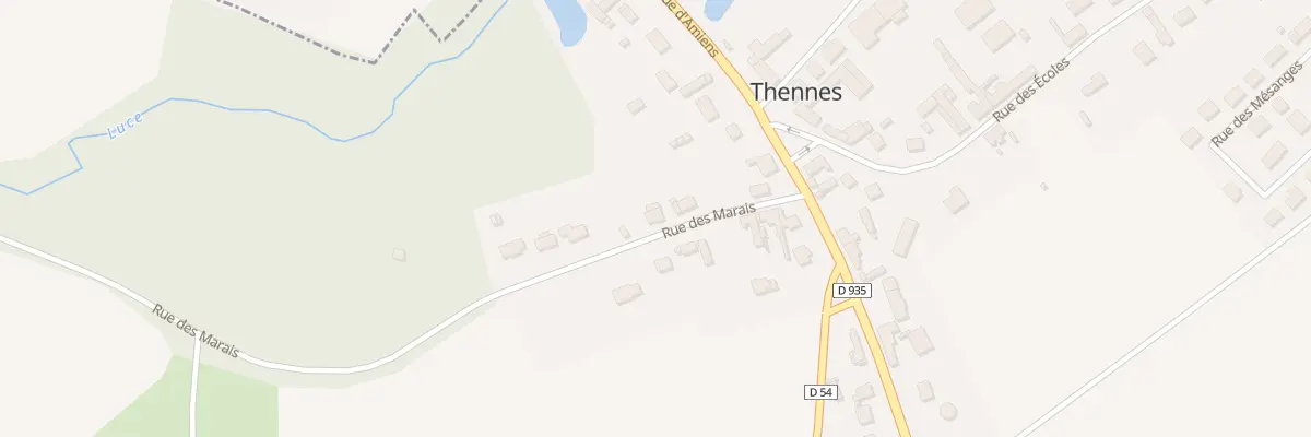 Plan du 1T Rue des Marais à Thennes