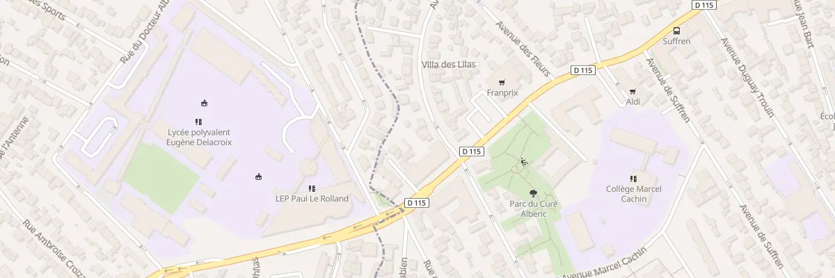Plan du 5 Av de la Marne au Blanc-Mesnil