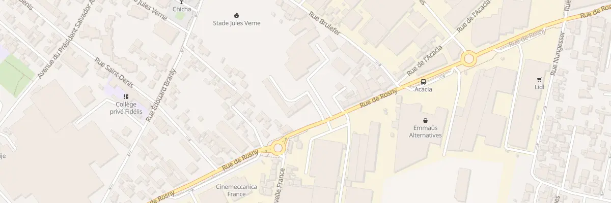 Plan du 235 Rue de Rosny à Montreuil