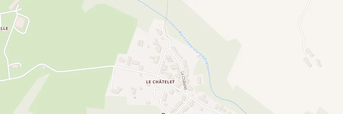 Plan du 89 Le Chatelet à Budelière