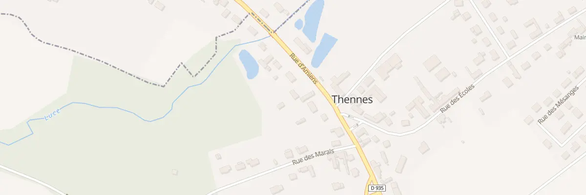 Plan du 7 Rue d’Amiens à Thennes