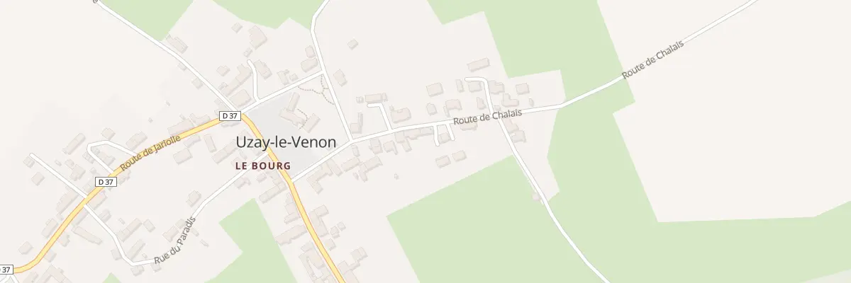 Plan du 15 Rte de Chalais à Uzay-le-Venon