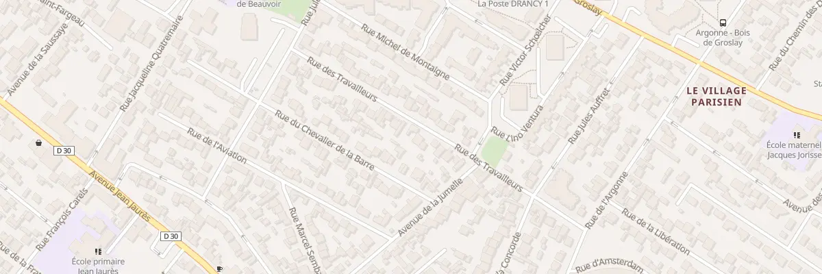 Plan du 36 Rue Des Travailleurs à Drancy