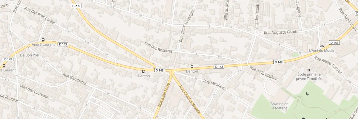 Plan du 6 Rue Victor Lespagne à Fontenay-sous-Bois