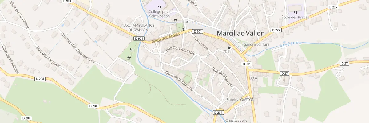Plan du 5 Pl de l’Eglise à Marcillac-Vallon