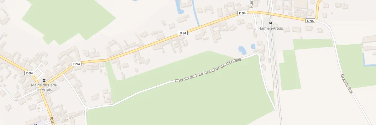 Plan du 44 Rue de la Gare à Ham-en-Artois