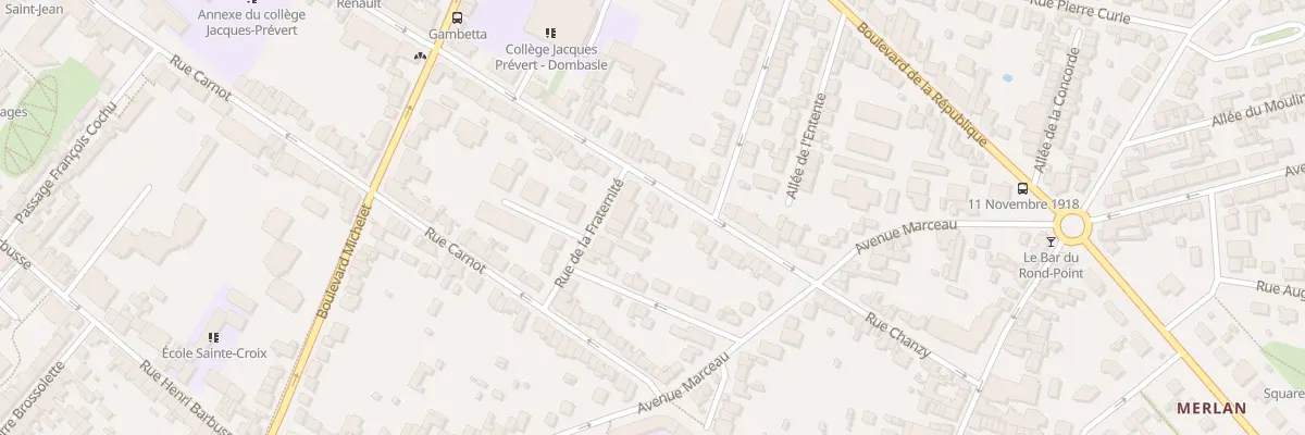 Plan du 70T Bd Gambetta à Noisy-le-Sec