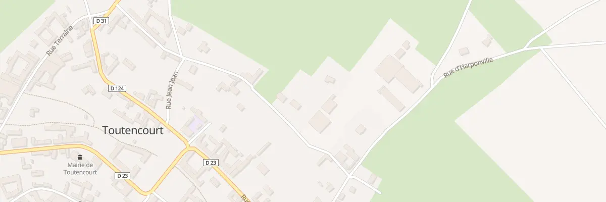 Plan du 13 Rue de la Montagne à Toutencourt