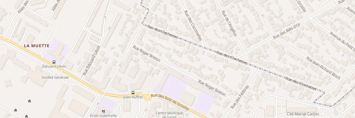 Plan du 21 Rue Roger Breton à Drancy